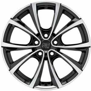 MSW 27T Gloss Black Polished 8.5x18 5/114.3 ET40 N64.1